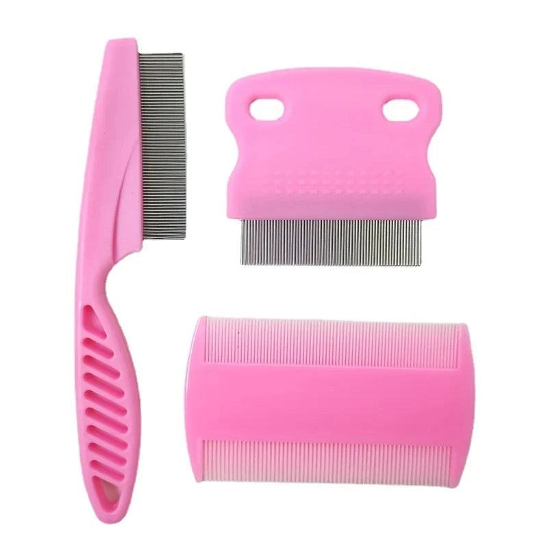 Flea Comb Cat Grooming Comb Set Removes Mucus and Crust Small Lice Flea Combs Cats Supplies Pet Comb