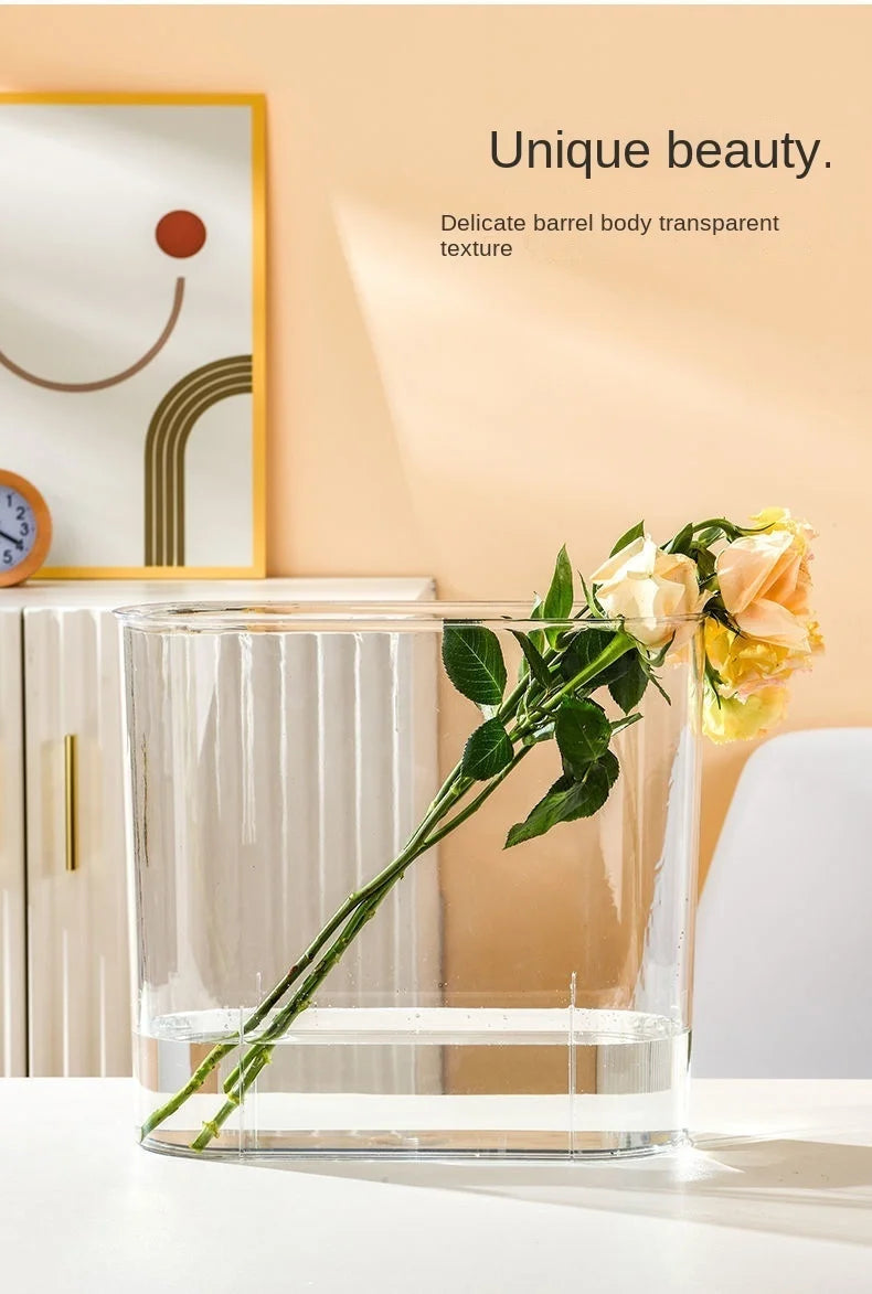 PET Aquarium Box Plastics Ultra-white Organic Glass Explosion-proof Fish Tank Tabletop Small Ecological Water Tank