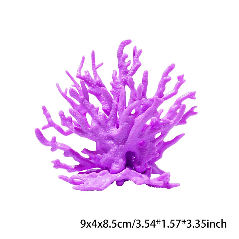 Mini Fish Tank Decorartion Resin Simulation Coral Micro Landscape Fish Tank Starfish Aquarium Decor Ornaments Plants Accessories