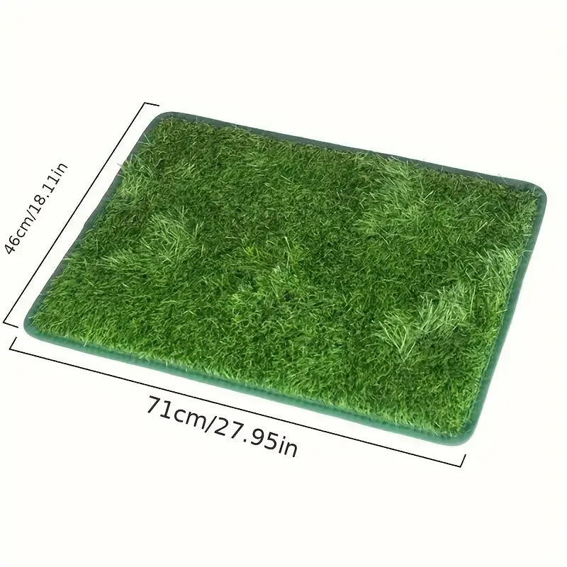 Premium Washable Dog Training Mat-Indoor/Outdoor Grass Trimmer，Convenient for potty training and odor control