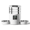 4.5L Automatic Cat Feeder With WiFi Button Smart Pet Cat/Dogs Food Dispenser Two Stainless Steel Bowls Feeder Pet Supplies