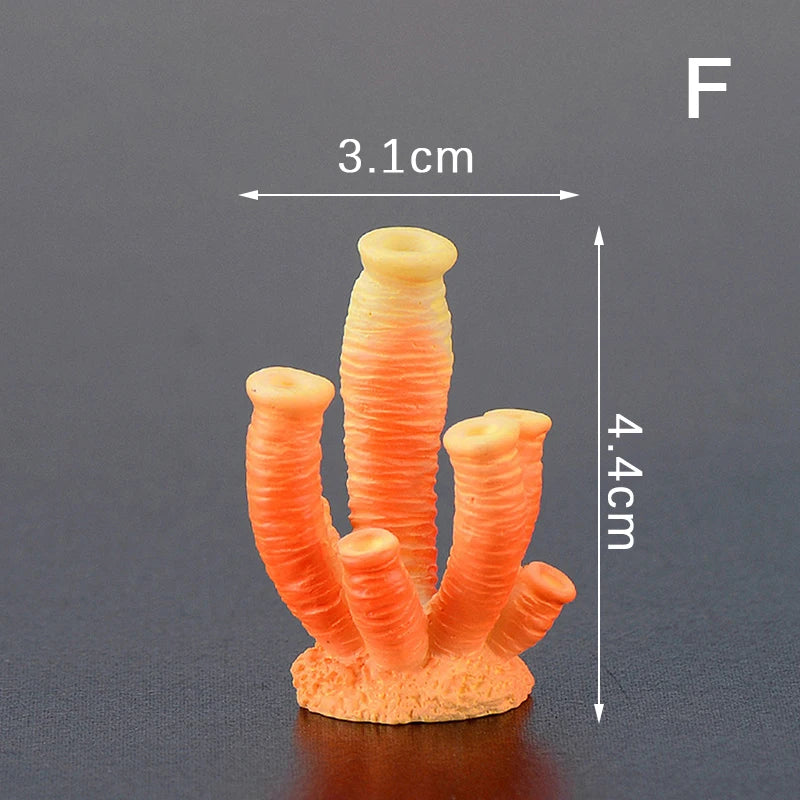 Artificial Coral Fish Tank Decoration Emulates Starfish Resin Reef Landscape Aquarium Decoration Craft Tabletop Decoration