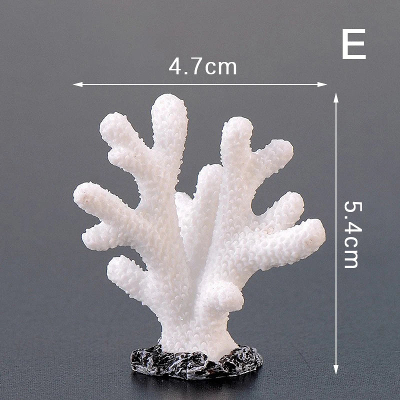 Artificial Coral Fish Tank Decoration Emulates Starfish Resin Reef Landscape Aquarium Decoration Craft Tabletop Decoration