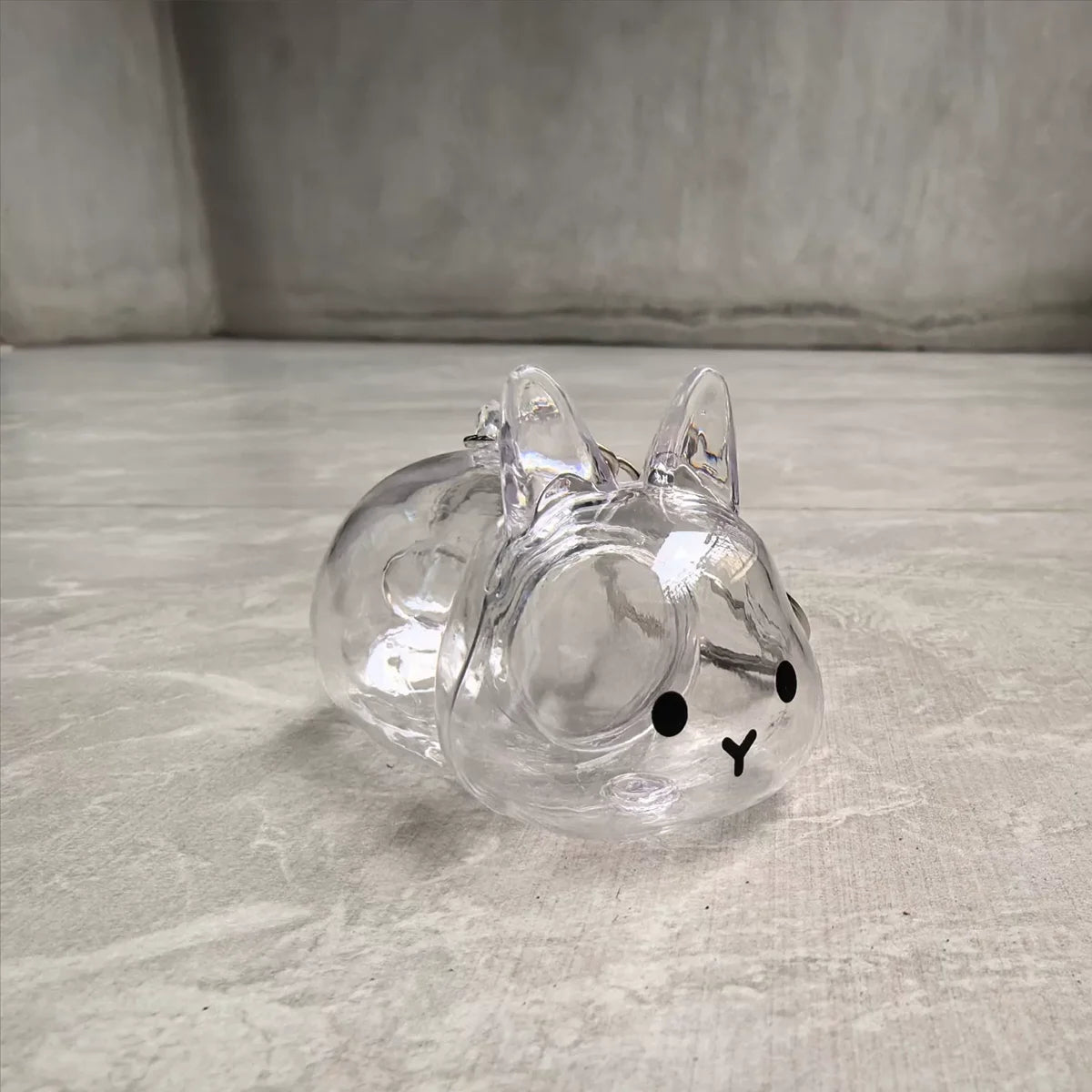 Transparent Rabbit Hair Keepsake Bottle Pet Hair Storage Capsule Keychain Thoughtful Gift for Rabbit Lovers And Owners