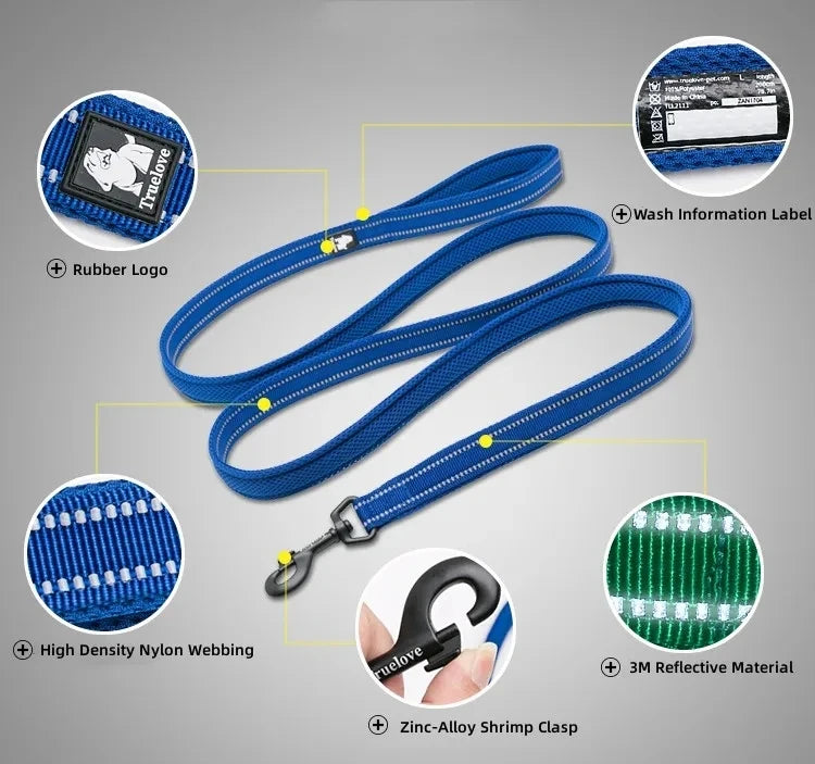 Truelove Pet Harness+Pet Leash Set Rope 110cm/200cm All-in-one Reflective Dog Harness No Pull Adjustable Buckles Dropshipping